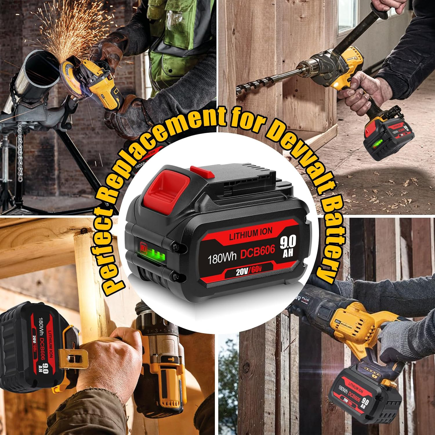 Black And Decker Quantum Pro Drill For Dewalt 20V/60V Max